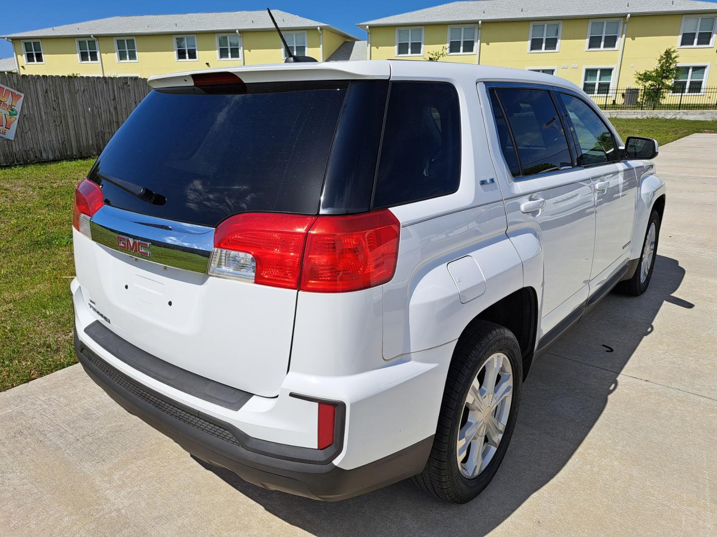 2017 White GMC Terrain SLE1 FWD (2GKALMEK4H6) with an 2.4L L4 DOHC 16V engine, 6A transmission, located at 1181 Aurora Rd, Melbourne, FL, 32935, (321) 241-1100, 28.132914, -80.639175 - Photo#2